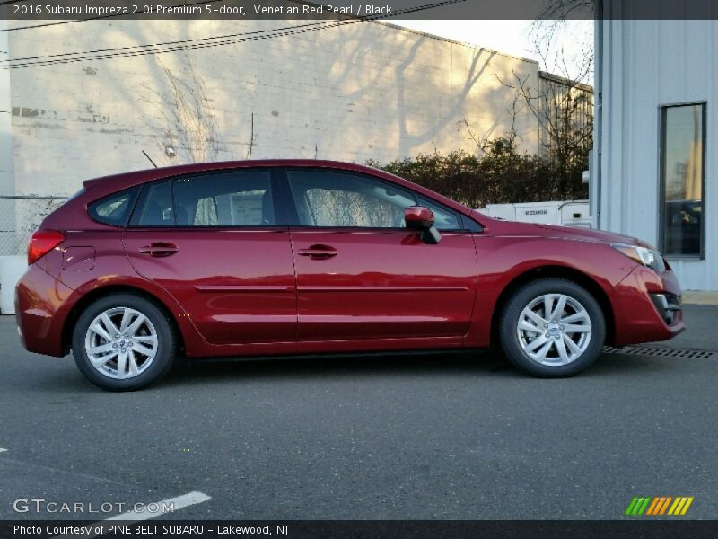 Venetian Red Pearl / Black 2016 Subaru Impreza 2.0i Premium 5-door