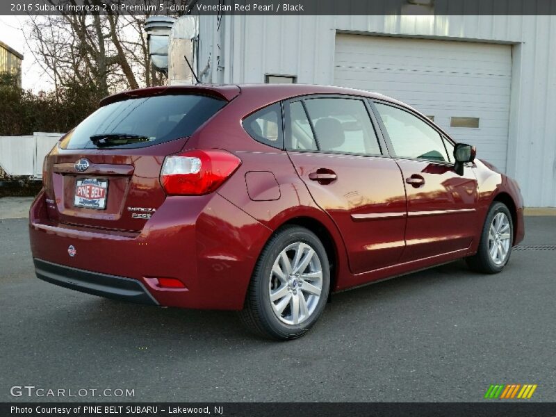 Venetian Red Pearl / Black 2016 Subaru Impreza 2.0i Premium 5-door