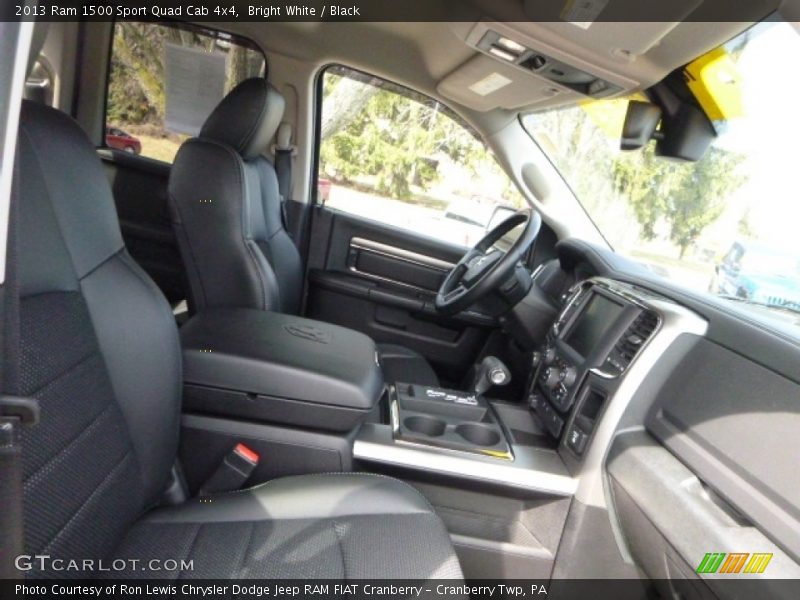 Bright White / Black 2013 Ram 1500 Sport Quad Cab 4x4