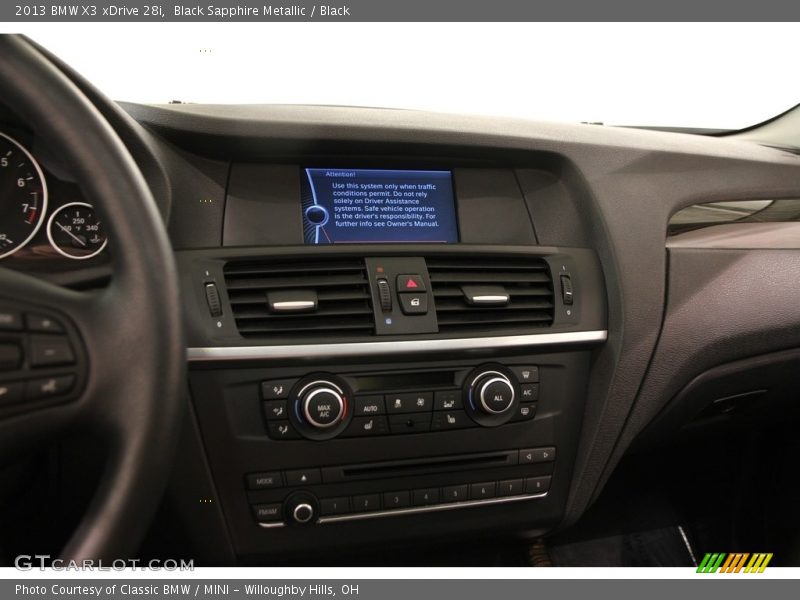 Black Sapphire Metallic / Black 2013 BMW X3 xDrive 28i