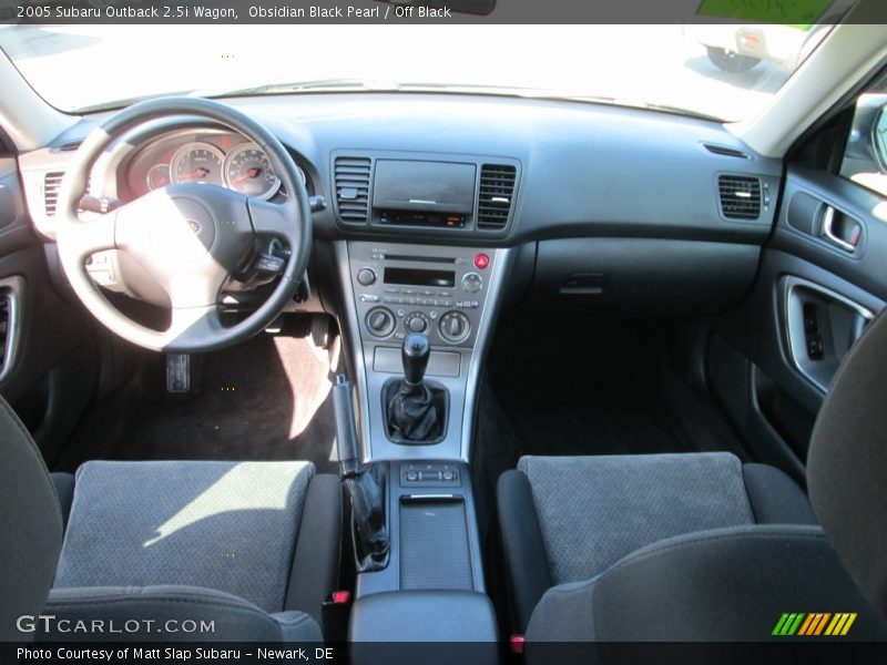 Obsidian Black Pearl / Off Black 2005 Subaru Outback 2.5i Wagon