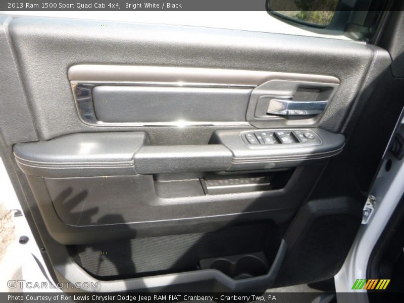 Bright White / Black 2013 Ram 1500 Sport Quad Cab 4x4