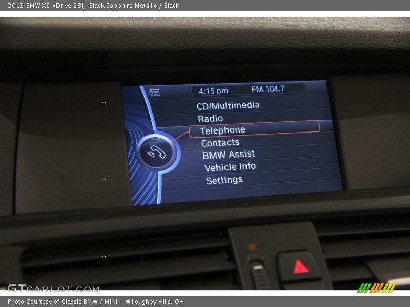Black Sapphire Metallic / Black 2013 BMW X3 xDrive 28i