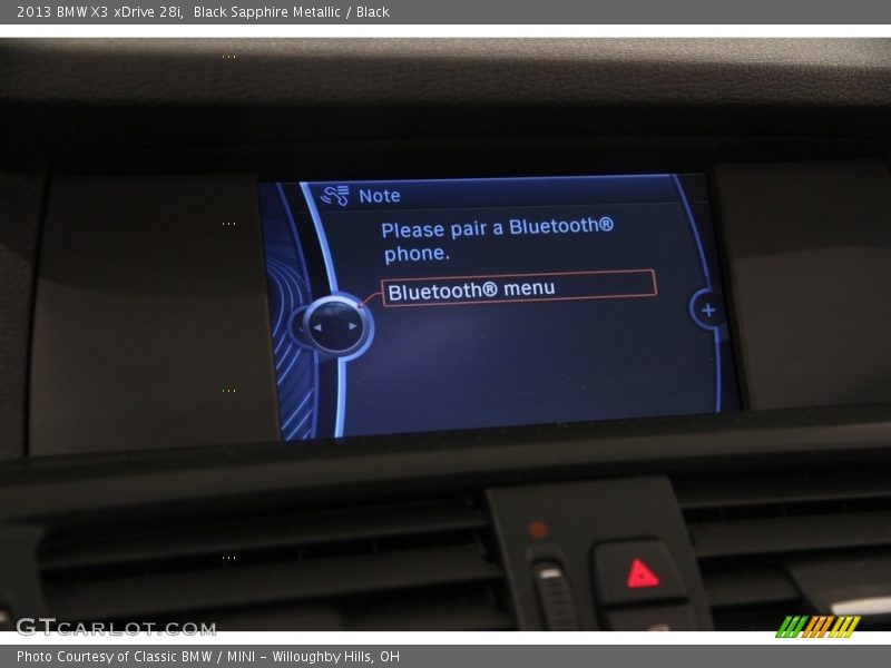 Black Sapphire Metallic / Black 2013 BMW X3 xDrive 28i
