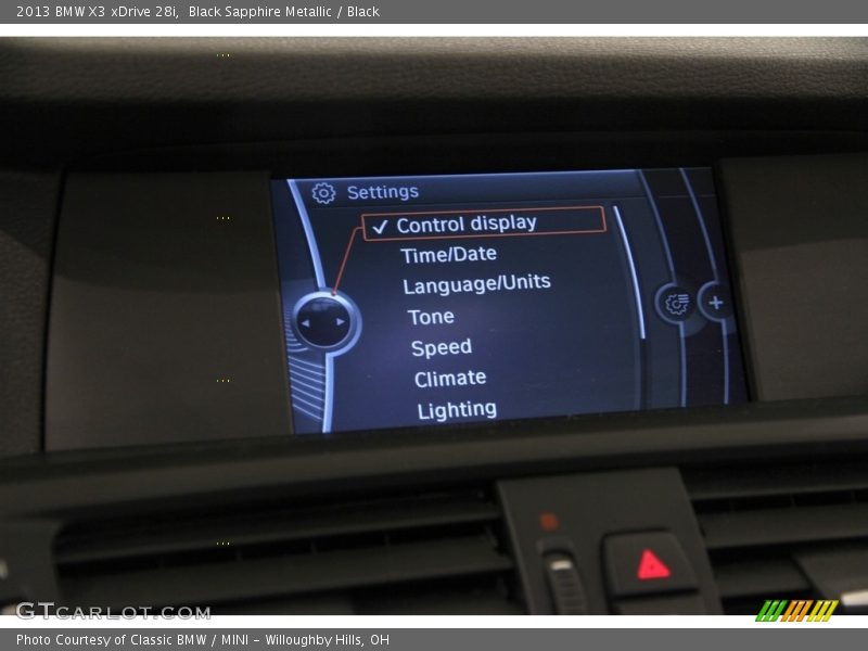Black Sapphire Metallic / Black 2013 BMW X3 xDrive 28i