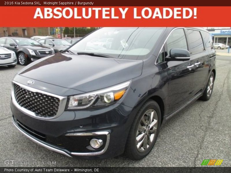 Midnight Sapphire / Burgundy 2016 Kia Sedona SXL