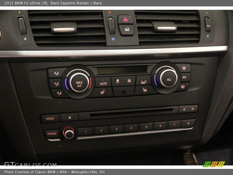 Black Sapphire Metallic / Black 2013 BMW X3 xDrive 28i