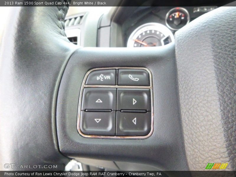 Bright White / Black 2013 Ram 1500 Sport Quad Cab 4x4