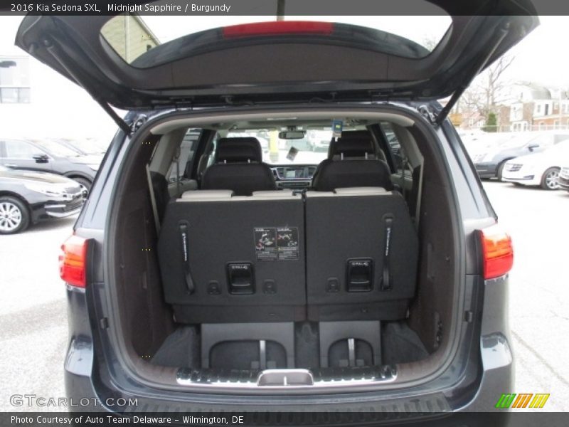  2016 Sedona SXL Trunk
