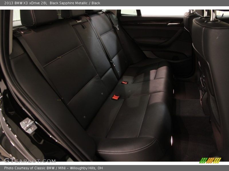 Black Sapphire Metallic / Black 2013 BMW X3 xDrive 28i