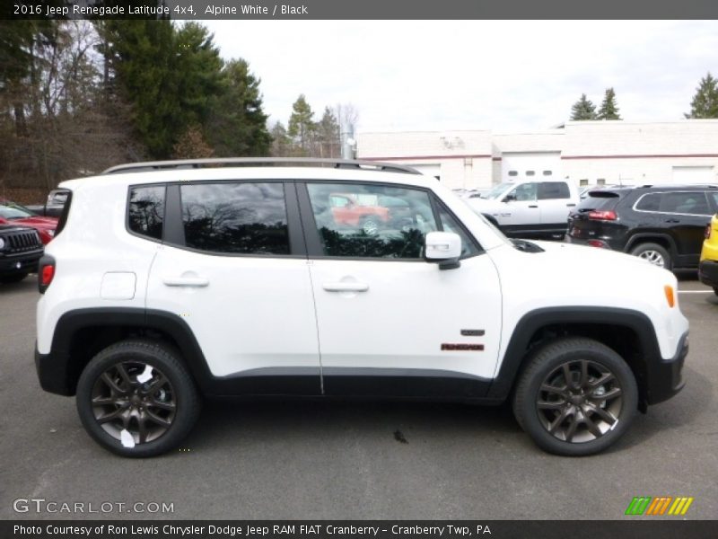 Alpine White / Black 2016 Jeep Renegade Latitude 4x4