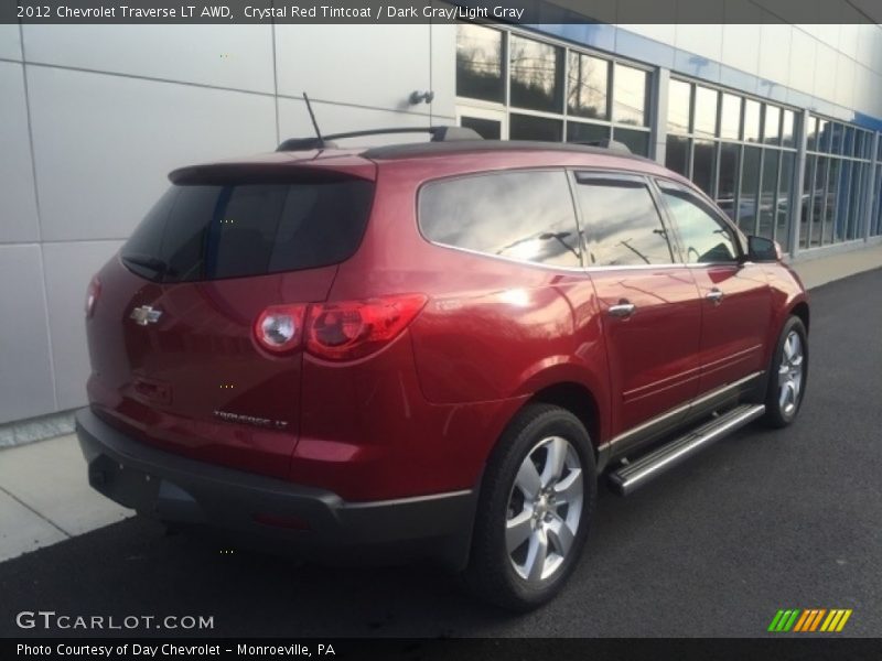 Crystal Red Tintcoat / Dark Gray/Light Gray 2012 Chevrolet Traverse LT AWD