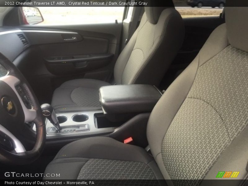 Crystal Red Tintcoat / Dark Gray/Light Gray 2012 Chevrolet Traverse LT AWD