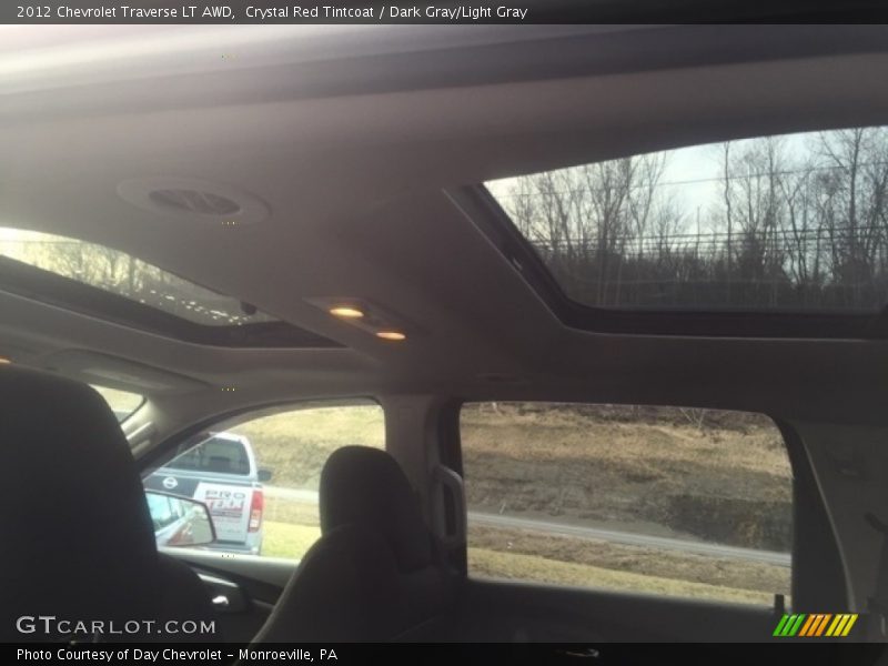 Crystal Red Tintcoat / Dark Gray/Light Gray 2012 Chevrolet Traverse LT AWD