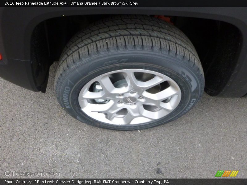 Omaha Orange / Bark Brown/Ski Grey 2016 Jeep Renegade Latitude 4x4