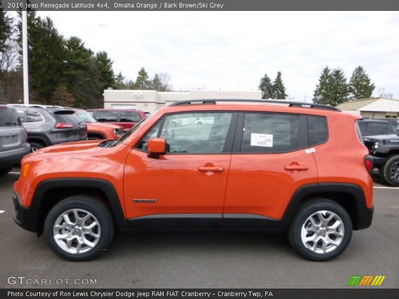 Omaha Orange / Bark Brown/Ski Grey 2016 Jeep Renegade Latitude 4x4