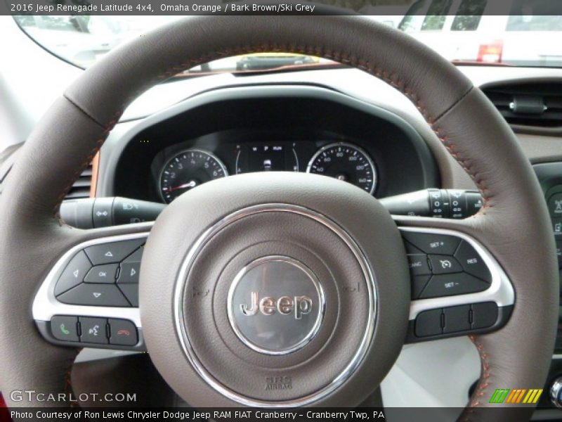 Omaha Orange / Bark Brown/Ski Grey 2016 Jeep Renegade Latitude 4x4