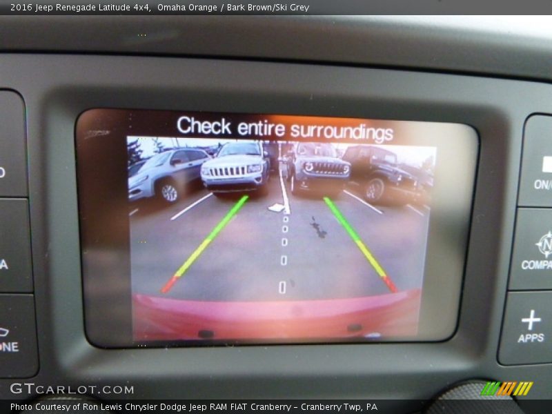 Omaha Orange / Bark Brown/Ski Grey 2016 Jeep Renegade Latitude 4x4