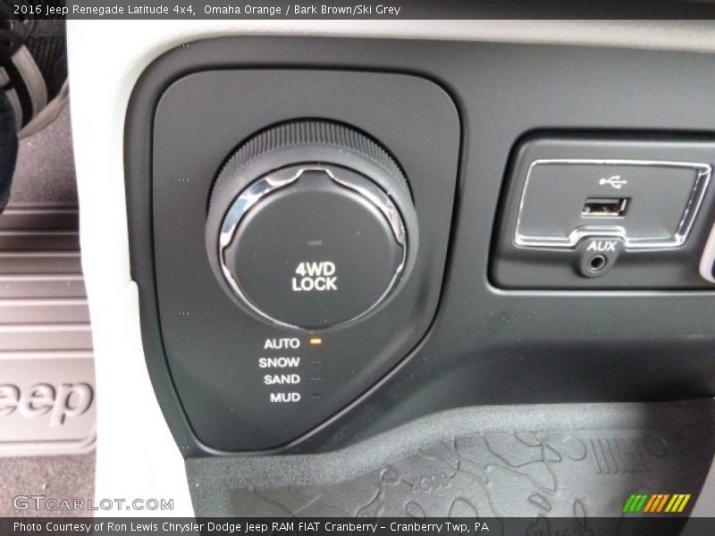 Omaha Orange / Bark Brown/Ski Grey 2016 Jeep Renegade Latitude 4x4