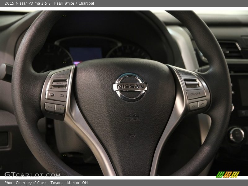 Pearl White / Charcoal 2015 Nissan Altima 2.5 S