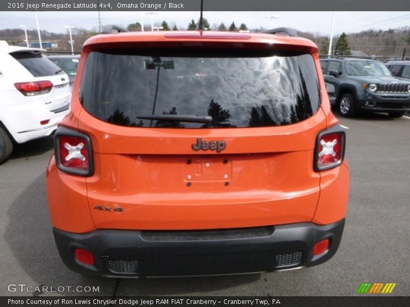 Omaha Orange / Black 2016 Jeep Renegade Latitude 4x4