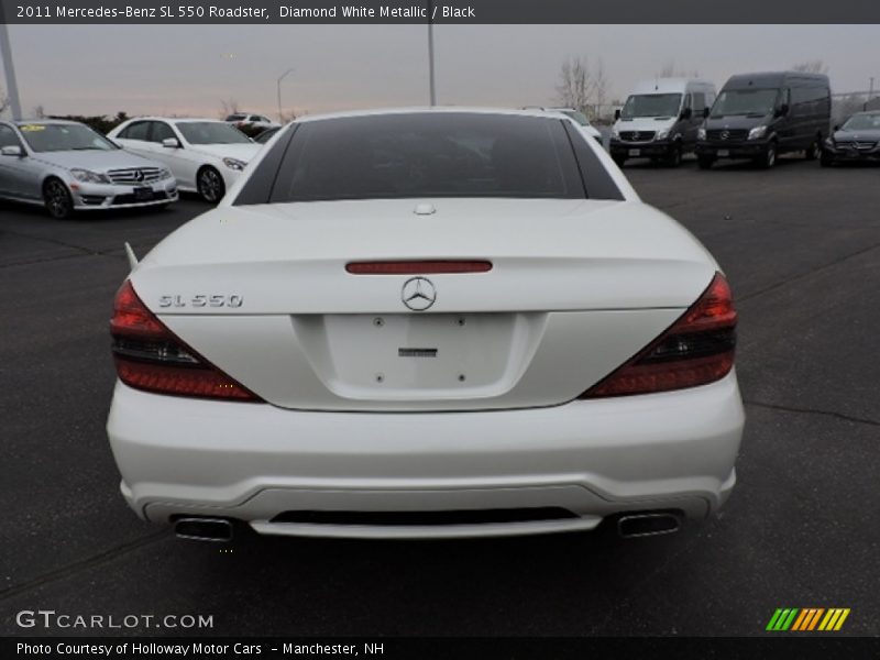 Diamond White Metallic / Black 2011 Mercedes-Benz SL 550 Roadster