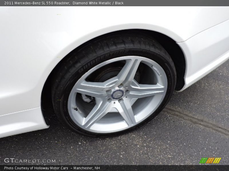 Diamond White Metallic / Black 2011 Mercedes-Benz SL 550 Roadster
