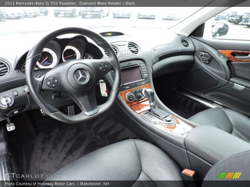 Diamond White Metallic / Black 2011 Mercedes-Benz SL 550 Roadster