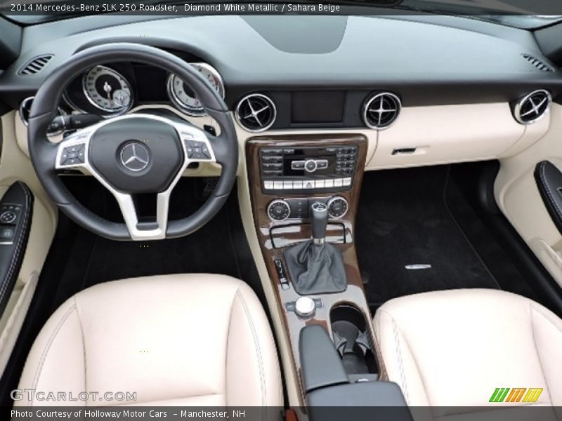 Diamond White Metallic / Sahara Beige 2014 Mercedes-Benz SLK 250 Roadster