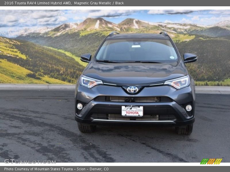 Magnetic Gray Metallic / Black 2016 Toyota RAV4 Limited Hybrid AWD
