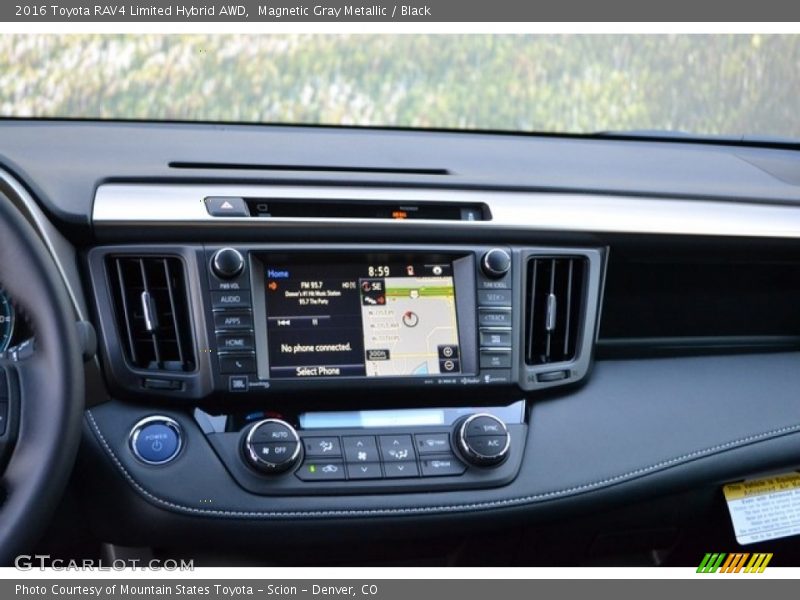 Magnetic Gray Metallic / Black 2016 Toyota RAV4 Limited Hybrid AWD