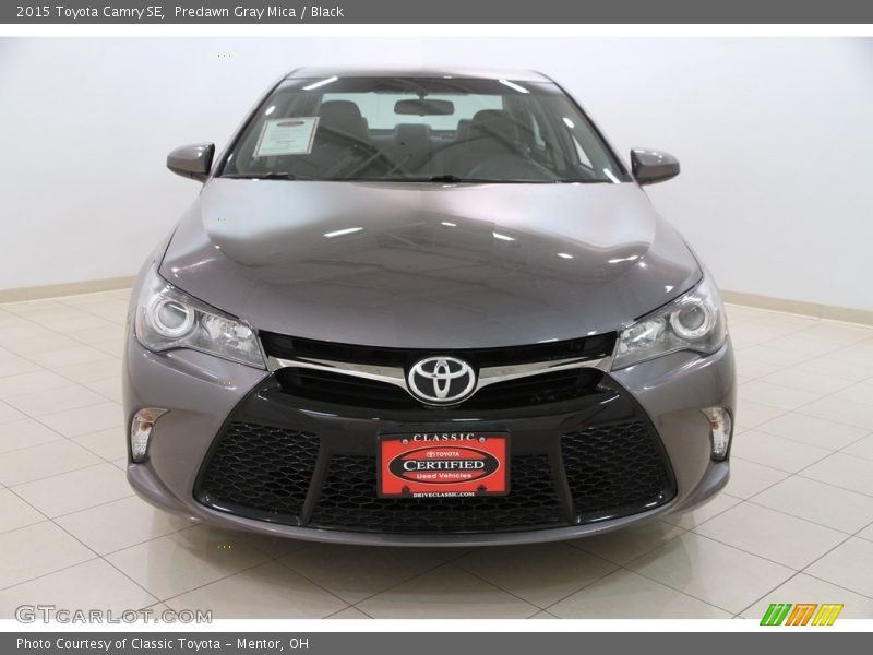 Predawn Gray Mica / Black 2015 Toyota Camry SE