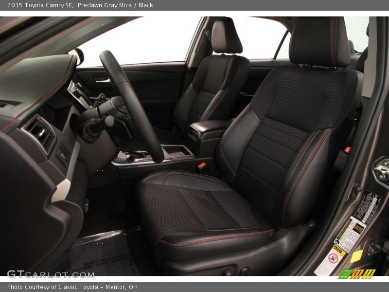 Predawn Gray Mica / Black 2015 Toyota Camry SE