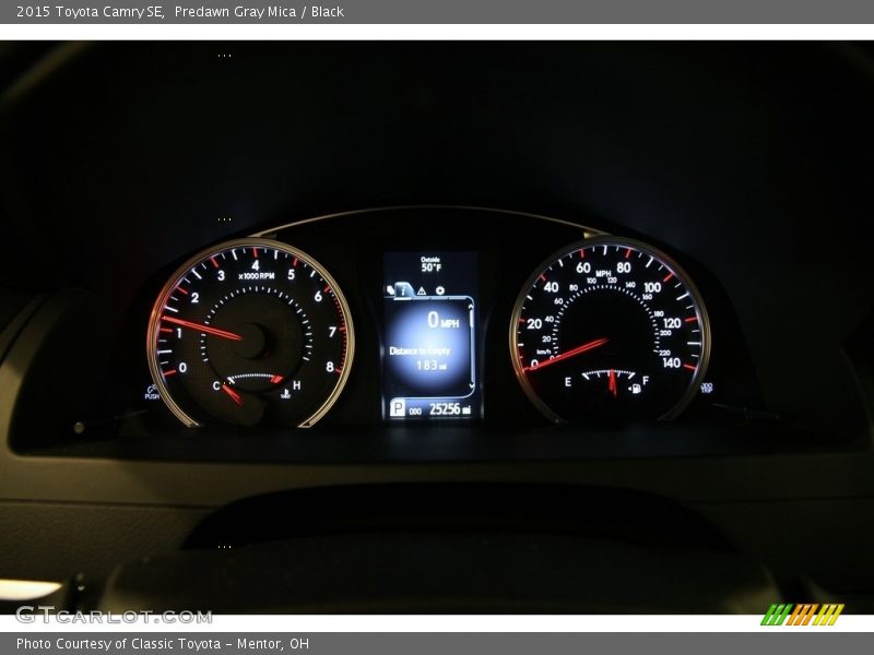 Predawn Gray Mica / Black 2015 Toyota Camry SE