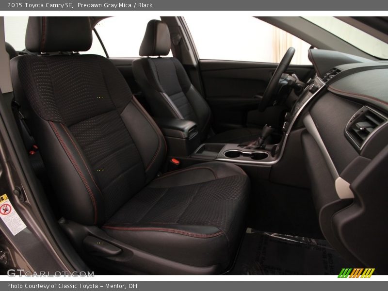 Predawn Gray Mica / Black 2015 Toyota Camry SE