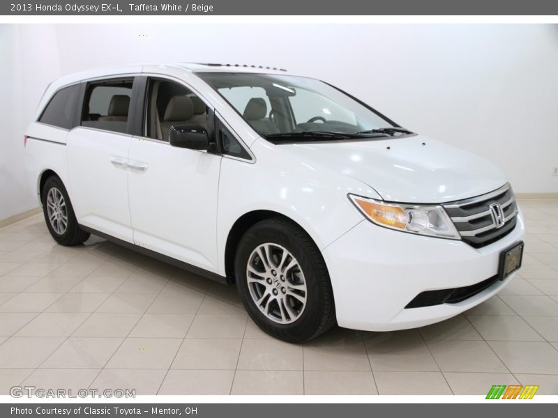 Taffeta White / Beige 2013 Honda Odyssey EX-L