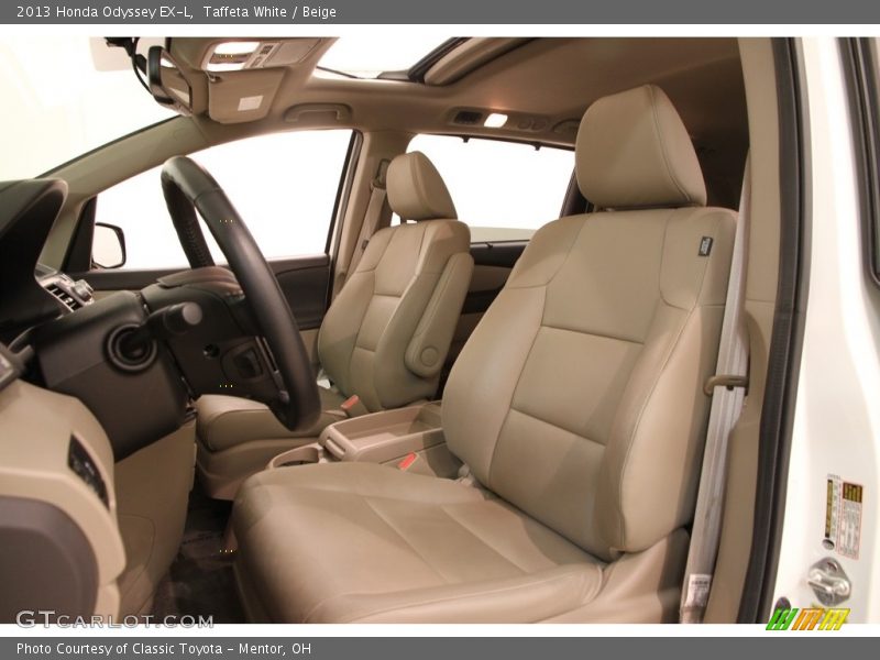 Taffeta White / Beige 2013 Honda Odyssey EX-L