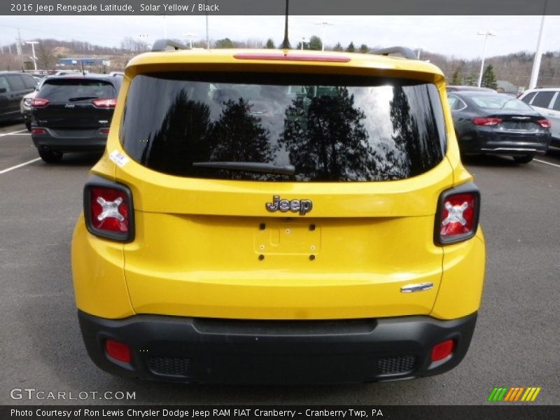 Solar Yellow / Black 2016 Jeep Renegade Latitude