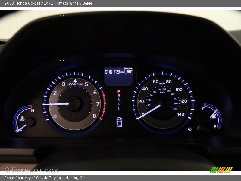 Taffeta White / Beige 2013 Honda Odyssey EX-L