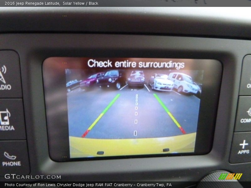 Solar Yellow / Black 2016 Jeep Renegade Latitude