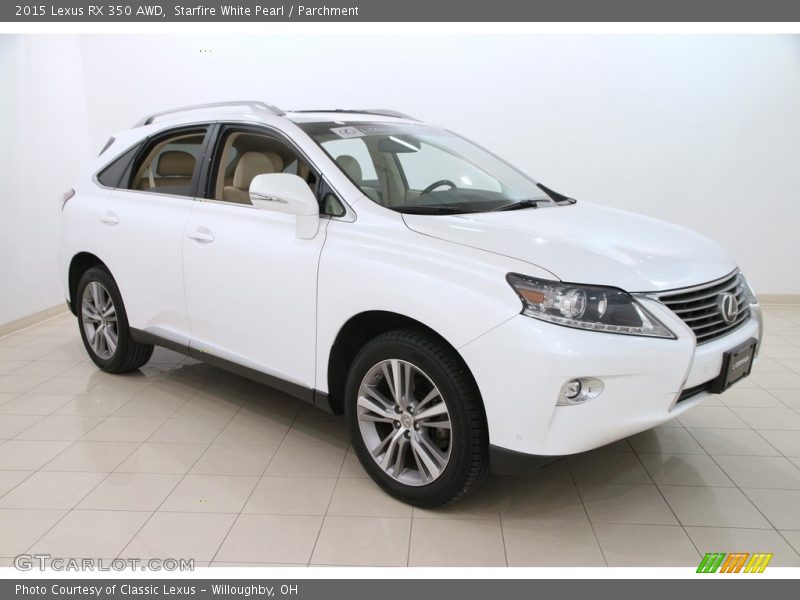 Starfire White Pearl / Parchment 2015 Lexus RX 350 AWD