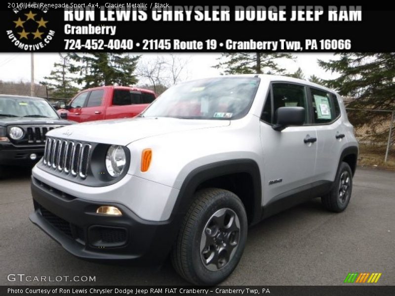 Glacier Metallic / Black 2016 Jeep Renegade Sport 4x4