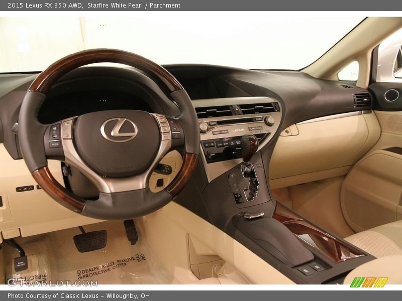 Starfire White Pearl / Parchment 2015 Lexus RX 350 AWD