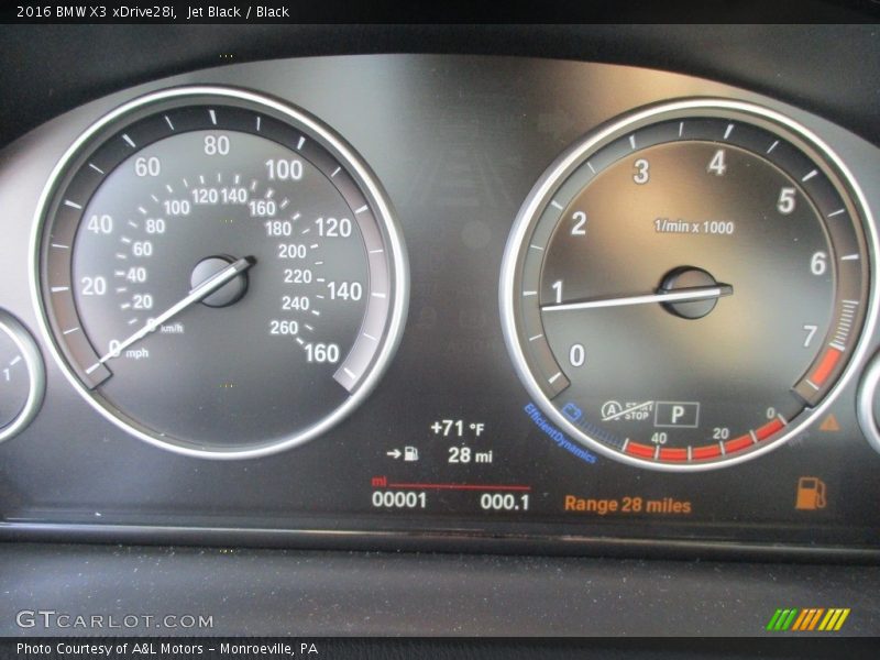 Jet Black / Black 2016 BMW X3 xDrive28i