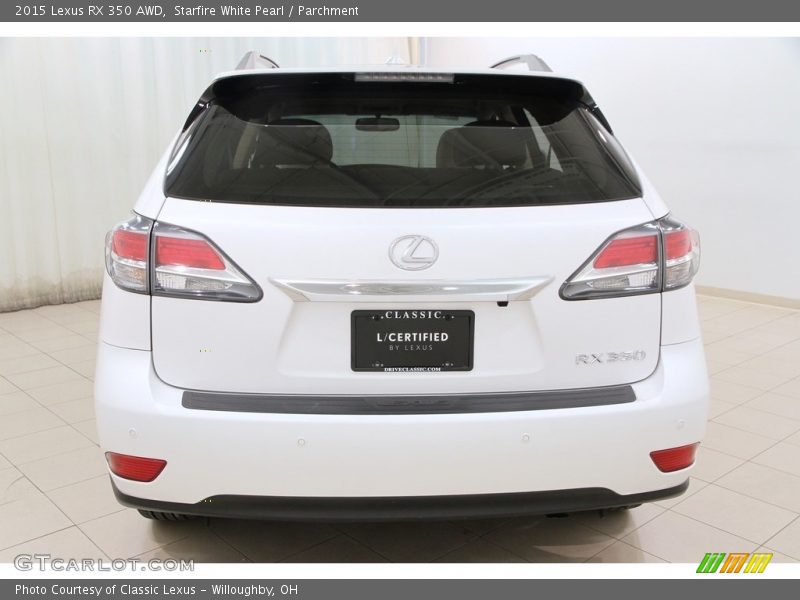 Starfire White Pearl / Parchment 2015 Lexus RX 350 AWD
