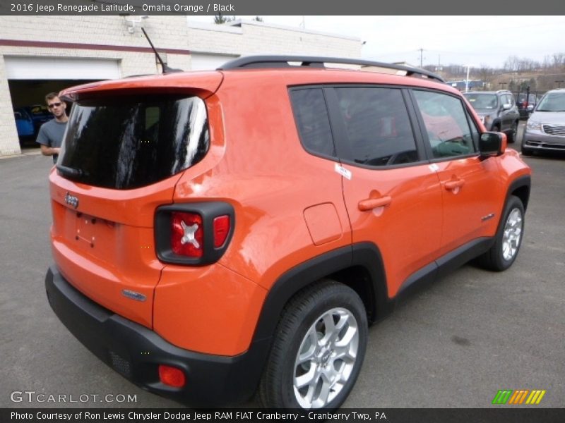 Omaha Orange / Black 2016 Jeep Renegade Latitude