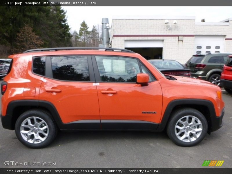 Omaha Orange / Black 2016 Jeep Renegade Latitude