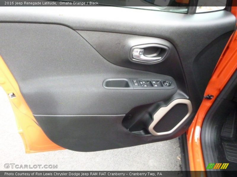 Omaha Orange / Black 2016 Jeep Renegade Latitude