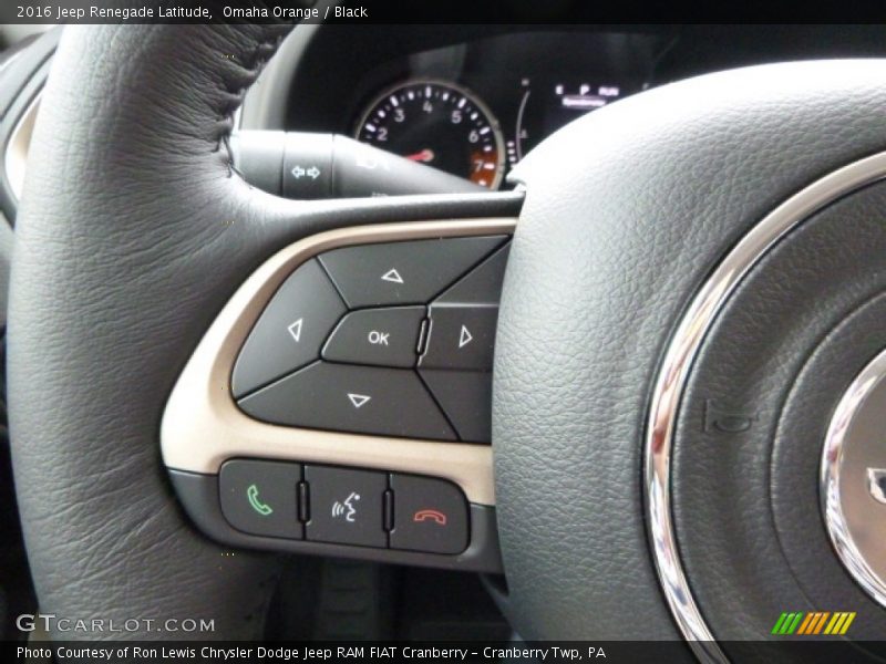 Omaha Orange / Black 2016 Jeep Renegade Latitude