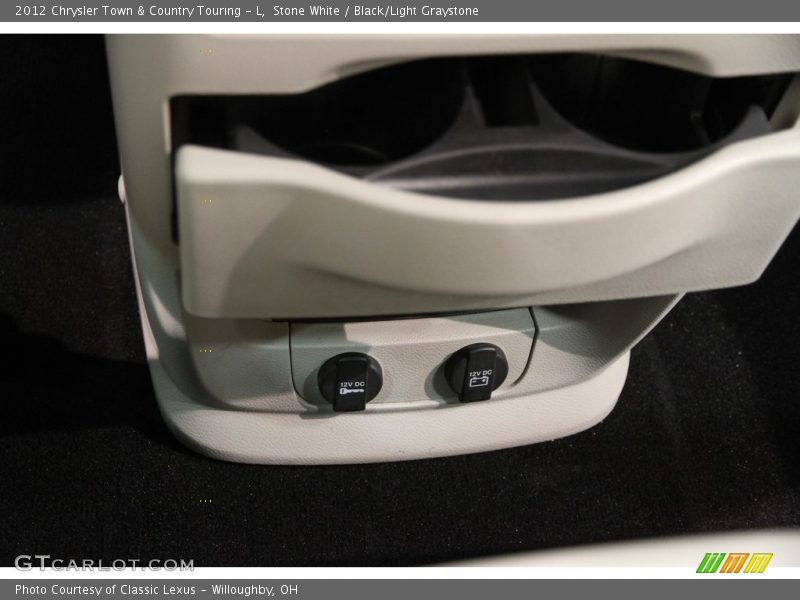 Stone White / Black/Light Graystone 2012 Chrysler Town & Country Touring - L